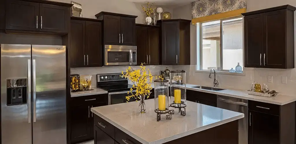Cabinet painting results with freshly painted kitchen cabinets in Birmingham, AL