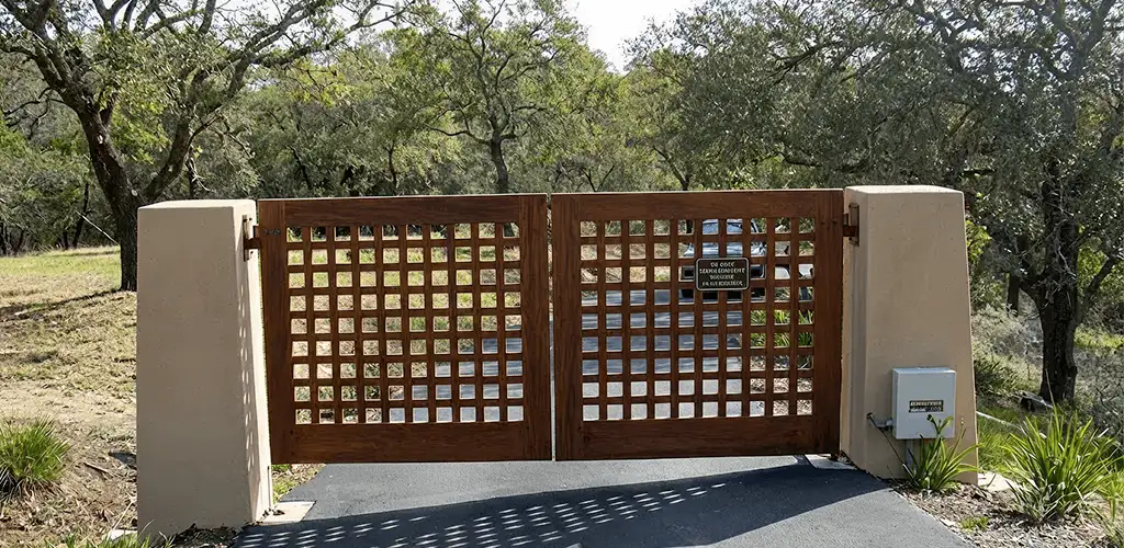 Driveway gate installation for a residential property in Birmingham, AL