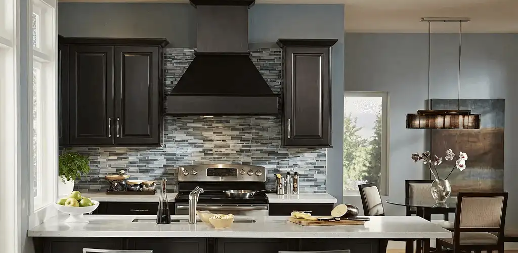 Kitchen cabinet painting and refinishing in a modern kitchen in Birmingham, AL
