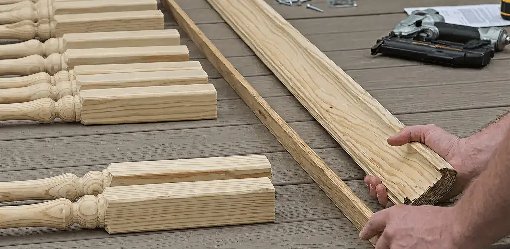 Handrail installation materials and wood components for stair rail work in Birmingham, AL